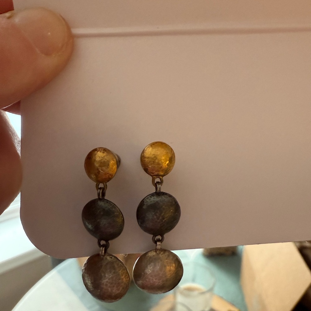 Gurhan lentil style drop earrings - Picture 2 of 5
